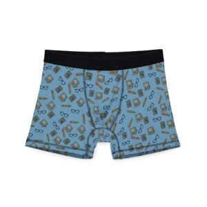 Funny Men's Boxer Briefs - Geek Essentials Pattern
