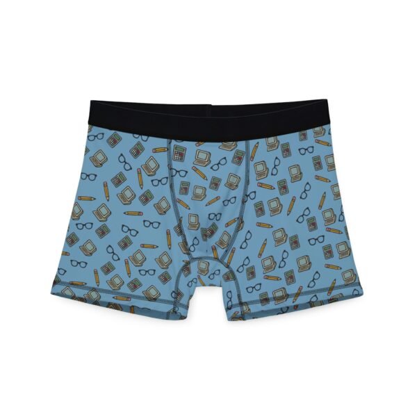 Funny Men's Boxer Briefs - Geek Essentials Pattern